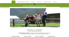 Desktop Screenshot of meadowyouthranch.com